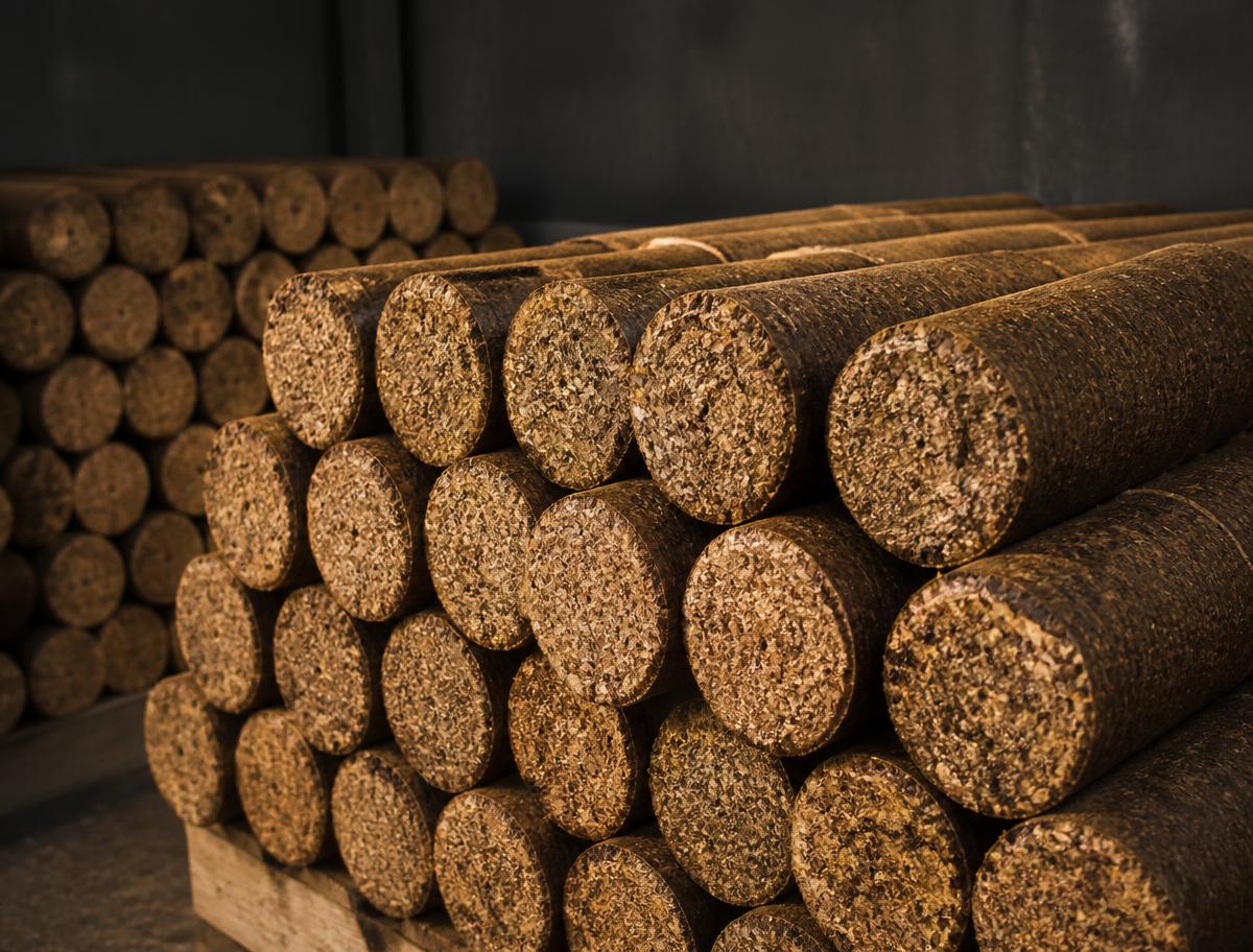 90 MM Mustard Husk Biomass Briquettes