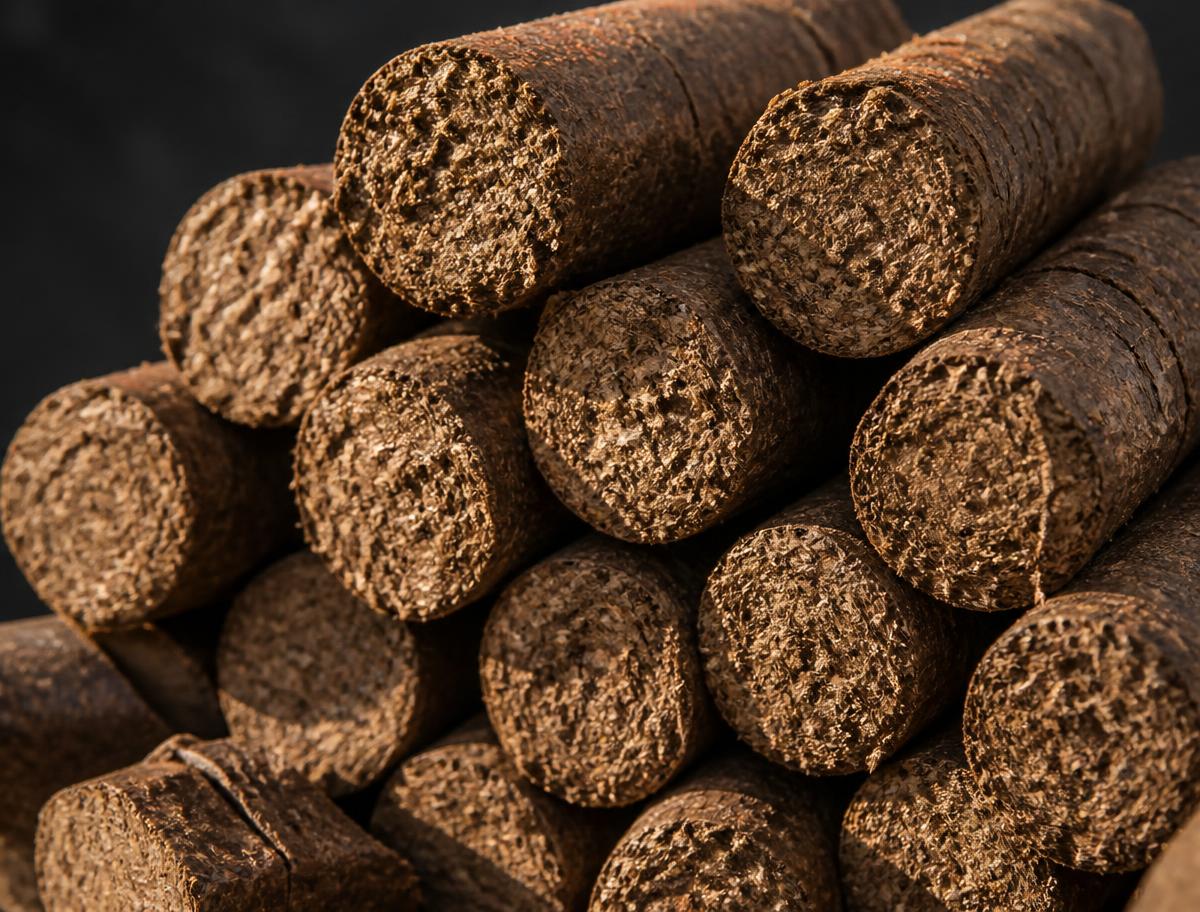 Biomass Briquettes (70 mm & 90 mm) · Biomass Pellets